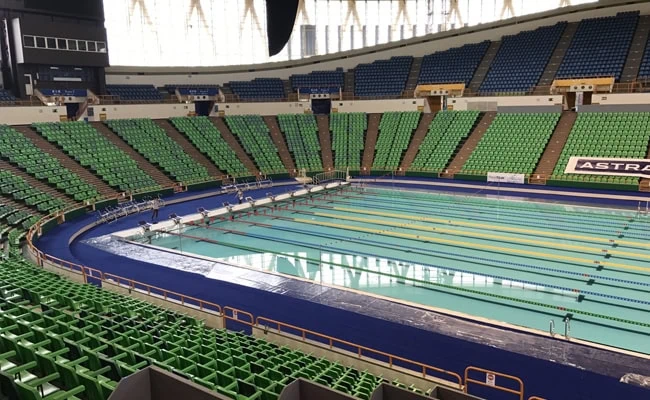 swimming pool and seats