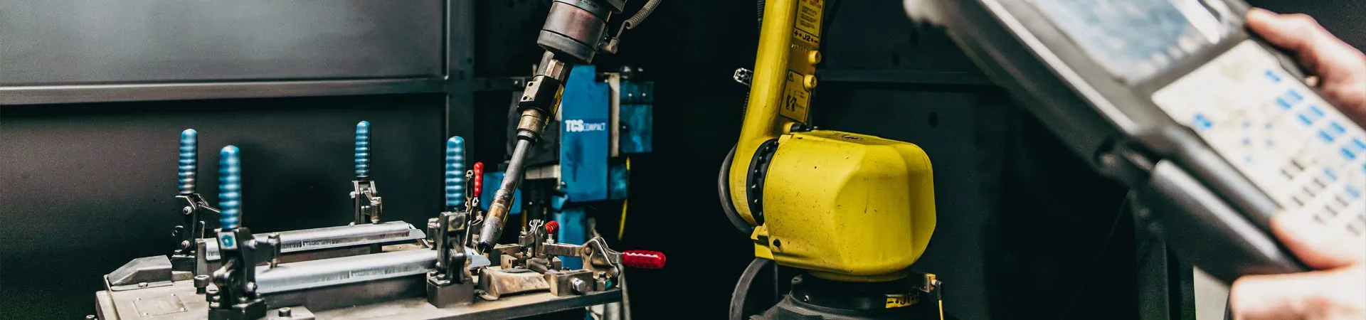 regent pressings assemblies image yellow welding robot